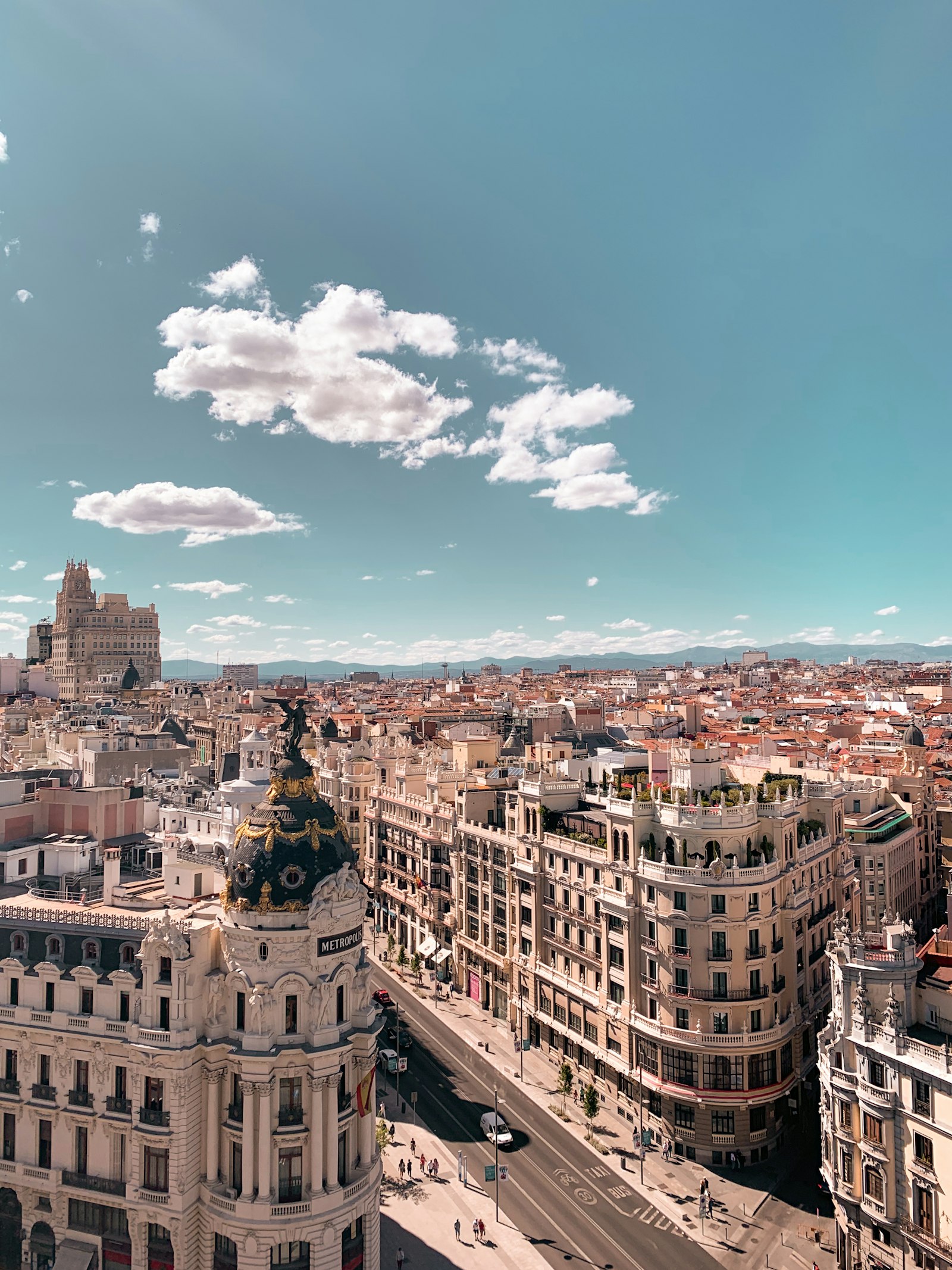 Vista de la Gran Vía de Madrid